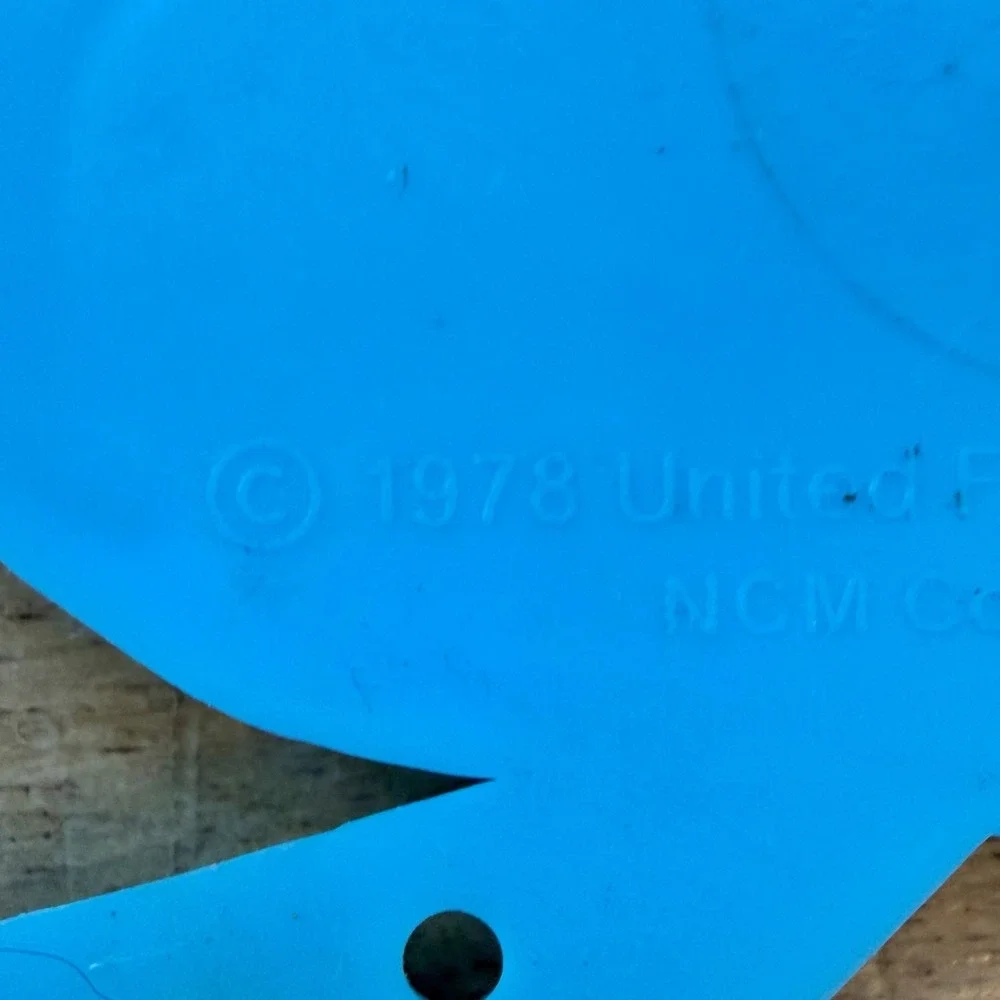 VTG 70s 1978 Garfield‎ Cat Blue Bicycle Reflector United Feature Syndicate